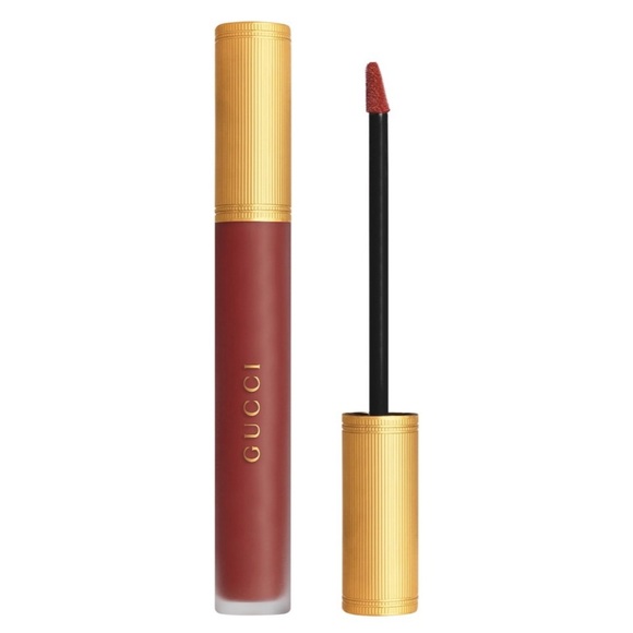 Gucci Liquid Matte Lip Color Transfer Proof Nellie Cherry 521 - Picture 1 of 4